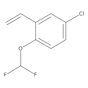 4-Chloro-1-(difluoromethoxy)-2-ethenylbenzene Structure