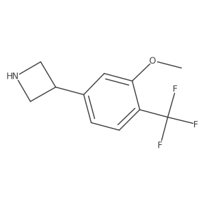 3-[3-Methoxy-4-(trifluoromethyl)phenyl]azetidine Structure
