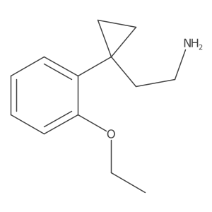 2-[1-(2-Ethoxyphenyl)cyclopropyl]ethan-1-amine结构式