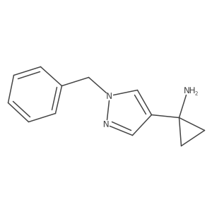 1-(1-Benzyl-4-pyrazolyl)cyclopropanamine Structure