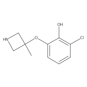 2-Chloro-6-[(3-methylazetidin-3-yl)oxy]phenol结构式