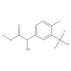 Methyl 2-hydroxy-2-[4-methyl-3-(trifluoromethyl)phenyl]acetate Structure