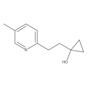 1-[2-(5-Methylpyridin-2-yl)ethyl]cyclopropan-1-ol Structure