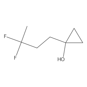 1-(3,3-Difluorobutyl)cyclopropan-1-ol结构式
