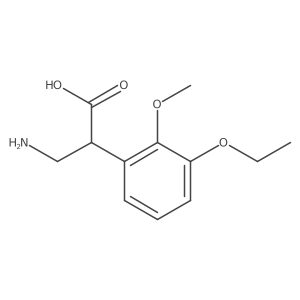 3-Amino-2-(3-ethoxy-2-methoxyphenyl)propanoic acid Structure