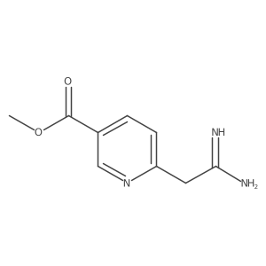 Methyl 6-(carbamimidoylmethyl)pyridine-3-carboxylate结构式