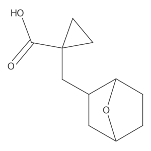 1-({7-Oxabicyclo[2.2.1]heptan-2-yl}methyl)cyclopropane-1-carboxylic acid结构式