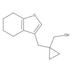{1-[(4,5,6,7-Tetrahydro-1-benzothiophen-3-yl)methyl]cyclopropyl}methanol Structure