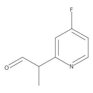 2-(4-Fluoropyridin-2-yl)propanal Structure