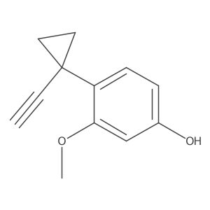 4-(1-Ethynylcyclopropyl)-3-methoxyphenol结构式