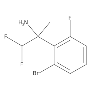 2-(2-Bromo-6-fluorophenyl)-1,1-difluoropropan-2-amine Structure