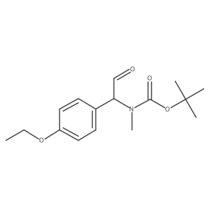 tert-butyl N-[1-(4-ethoxyphenyl)-2-oxoethyl]-N-methylcarbamate结构式