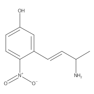 3-(3-Aminobut-1-en-1-yl)-4-nitrophenol结构式