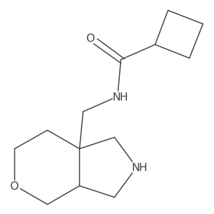 N-({octahydropyrano[3,4-c]pyrrol-7a-yl}methyl)cyclobutanecarboxamide Structure