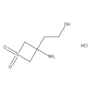 2-(3-Amino-1,1-dioxothietan-3-yl)ethanol;hydrochloride Structure