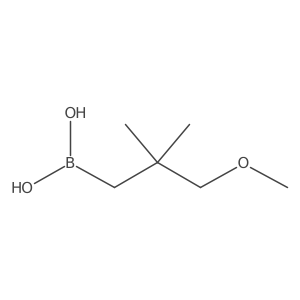 (3-Methoxy-2,2-dimethylpropyl)boronic acid结构式