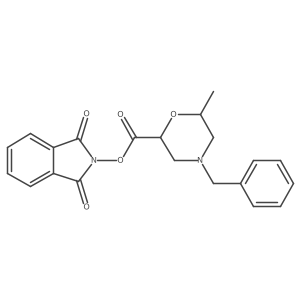 rac-1,3-dioxo-2,3-dihydro-1H-isoindol-2-yl (2R,6R)-4-benzyl-6-methylmorpholine-2-carboxylate Structure