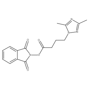 1,3-dioxo-2,3-dihydro-1H-isoindol-2-yl 4-(dimethyl-1H-1,2,4-triazol-1-yl)butanoate Structure