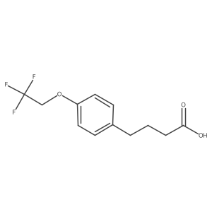 4-(4-(2,2,2-Trifluoroethoxy)phenyl)butanoic acid Structure