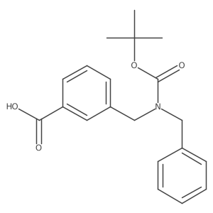 3-[(Benzyl-tert-butoxycarbonylamino)-methyl]-benzoic acid Structure