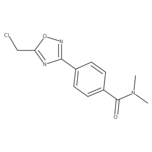 4-[5-(Chloromethyl)-1,2,4-oxadiazol-3-yl]-N,N-dimethylbenzamide结构式