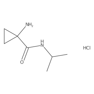 1-Amino-N-propan-2-ylcyclopropane-1-carboxamide;hydrochloride结构式