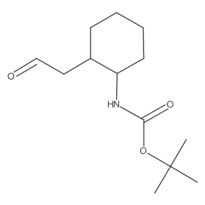 tert-Butyl (2-(2-oxoethyl)cyclohexyl)carbamate结构式