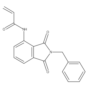N-(2-Benzyl-1,3-dioxoisoindol-4-yl)prop-2-enamide结构式