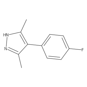 4-(4-Fluorophenyl)-3,5-dimethyl-1H-pyrazole Structure
