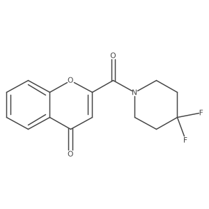 2-(4,4-difluoropiperidine-1-carbonyl)-4H-chromen-4-one Structure