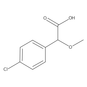 (2R)-2-(4-chlorophenyl)-2-methoxyaceticacid结构式