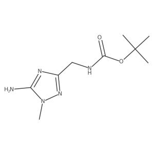 Tert-butyl N-[(5-amino-1-methyl-1,2,4-triazol-3-yl)methyl]carbamate Structure