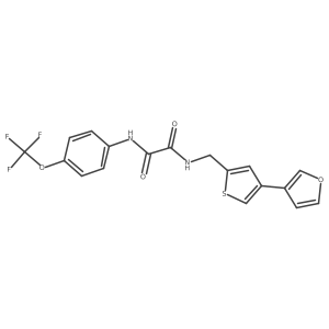 N-{[4-(furan-3-yl)thiophen-2-yl]methyl}-N'-[4-(trifluoromethoxy)phenyl]ethanediamide Structure