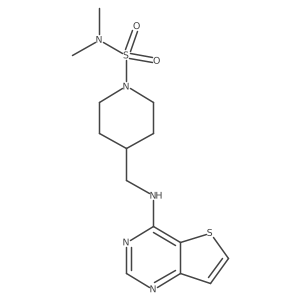 N,N-dimethyl-4-[({thieno[3,2-d]pyrimidin-4-yl}amino)methyl]piperidine-1-sulfonamide Structure
