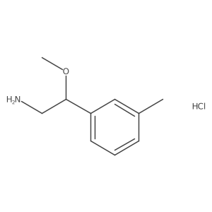 2-Methoxy-2-(3-methylphenyl)ethan-1-aminehydrochloride Structure