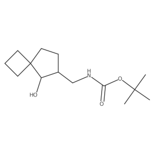 tert-butyl N-({5-hydroxyspiro[3.4]octan-6-yl}methyl)carbamate Structure