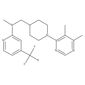N-{[1-(5,6-dimethylpyrimidin-4-yl)piperidin-4-yl]methyl}-N-methyl-4-(trifluoromethyl)pyridin-2-amine Structure