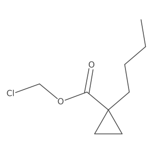 Chloromethyl 1-butylcyclopropane-1-carboxylate Structure