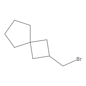 2-(Bromomethyl)spiro[3.4]octane结构式