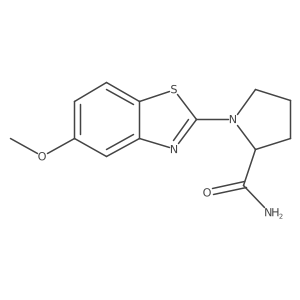 1-(5-Methoxy-1,3-benzothiazol-2-yl)pyrrolidine-2-carboxamide Structure