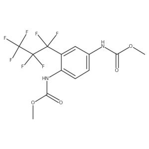Dimethyl 2-(perfluoropropyl)-p-benzenedicarbamate结构式