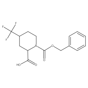(2S,4S)-4-Trifluoromethyl-piperidine-1,2-dicarboxylic acid 1-benzyl ester Structure