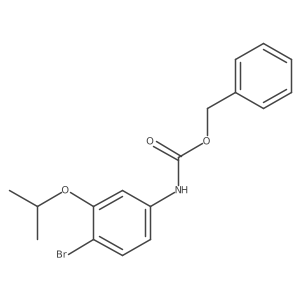 benzyl N-(4-bromo-3-isopropoxy-phenyl)carbamate结构式