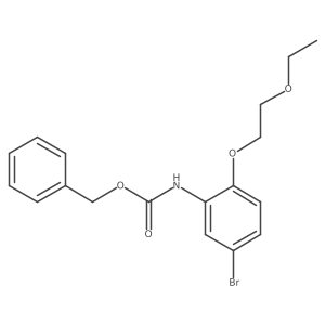 benzyl N-[5-bromo-2-(2-ethoxyethoxy)phenyl]carbamate Structure