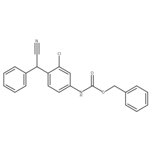 benzyl N-{3-chloro-4-[cyano(phenyl)methyl]phenyl}carbamate结构式