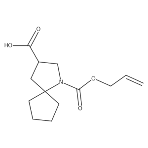 1-[(Prop-2-en-1-yloxy)carbonyl]-1-azaspiro[4.4]nonane-3-carboxylic acid Structure