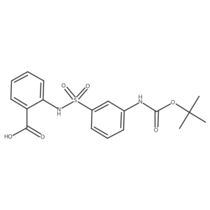 2-(3-{[(Tert-butoxy)carbonyl]amino}benzenesulfonamido)benzoic acid Structure