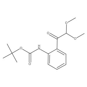 tert-butyl N-[2-(2,2-dimethoxyacetyl)phenyl]carbamate Structure