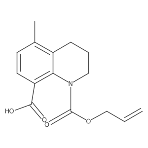 5-Methyl-1-[(prop-2-en-1-yloxy)carbonyl]-1,2,3,4-tetrahydroquinoline-8-carboxylic acid Structure
