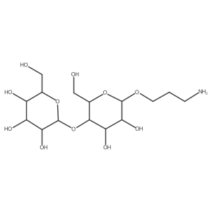 (2S,3R,4S,5R,6R)-2-(((2R,3S,4R,5R,6R)-6-(3-Aminopropoxy)-4,5-dihydroxy-2-(hydroxymethyl)tetrahydro-2H-pyran-3-yl)oxy)-6-(hydroxymethyl)tetrahydro-2H-pyran-3,4,5-triol结构式